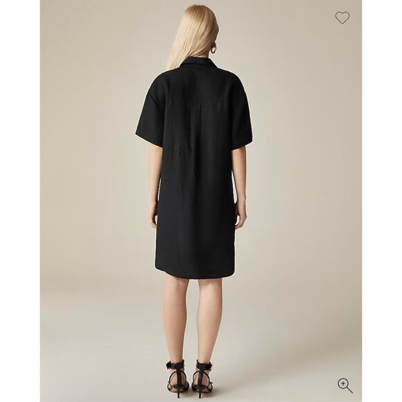 J. Crew Utility shirt-dress in linen Black Size XL NWT CI926 - Picture 3 of 7